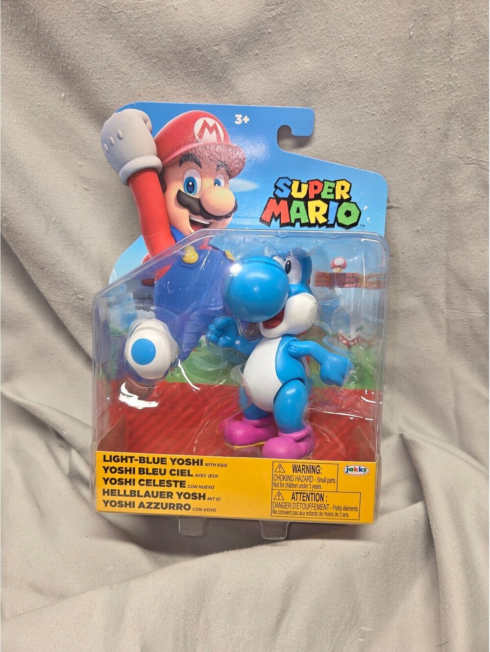 Super Mario Light-Blue Yoshi Action Figure